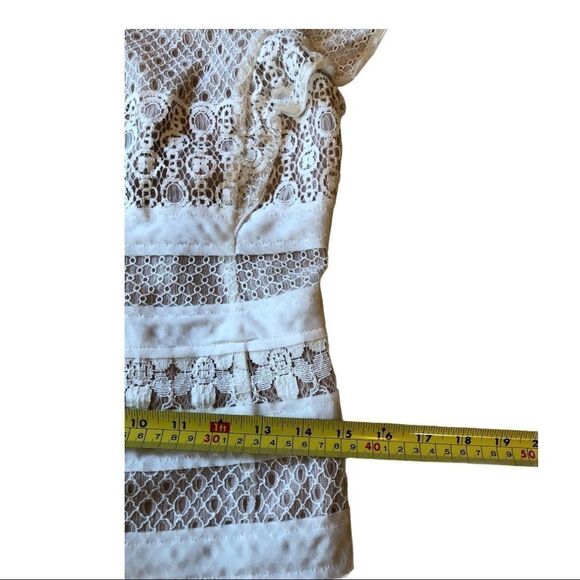 BCBG Maxazria Renata Cream Lace Dress NWT - Picture 7 of 12